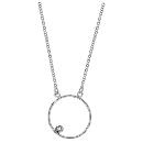 Collier Argent 925 Cercle et Zirconium Serti Clos