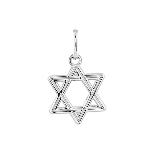 Pendentif Argent 925 Etoile de David