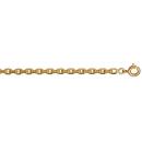 Chaine Plaqué Or Maille Forçat 3 mm