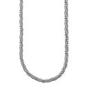 Collier Argent 925 Triple Chaine Torsadé Boules