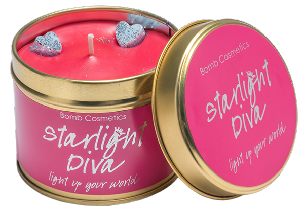 Bougie Parfumée Pot en Fer Starlight Diva Bomb Cosmetics