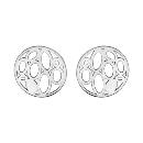 Boucles d'Oreilles Argent 925 Motif Rond Ajouré