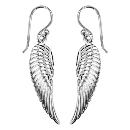 Boucles d'oreilles Argent 925 Pendante Ailes d'Ange 