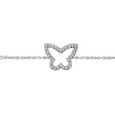 Bracelet Argent 925 et Zirconium Papillon Ajouré