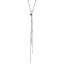 Collier Argent 925 Pendentif Triple Chaines Vénitienne Longues Boules