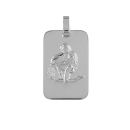 Pendentif Argent 925 Zodiaque Plaque GI Verseau