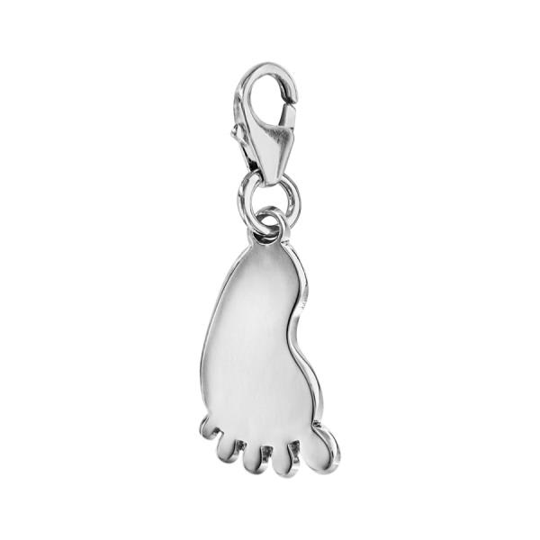 Charms Argent 925 Pied de Bébé Option Gravure