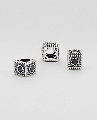 Perle Bead Argent 925 et Zirconium 