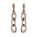 Boucles d'oreilles Acier 316 L Rose 3 Maillons