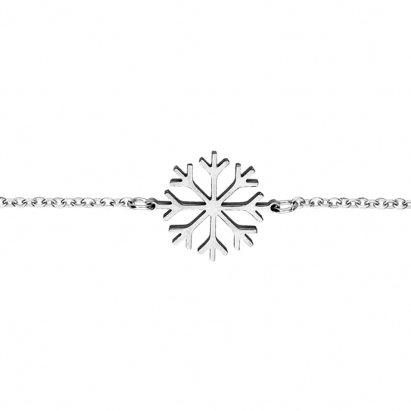 Bracelet Acier 316 L Flocon de Neige