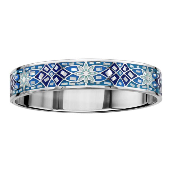 Bracelet Acier 316 L avec Nacre Bleu Ciel