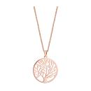 Collier Acier 316 L Rosé Pendentif Arbre de Vie