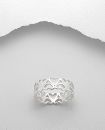 Bague Argent 925 Multi Coeurs Double Rangs