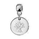 Charms Argent 925 Suspendu Rond Arbre de Vie