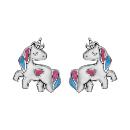 Boucles d'oreilles Argent 925 Licorne Resine   
