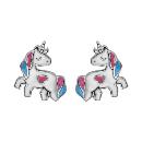 Boucles d'oreilles Argent 925 Licorne Resine   