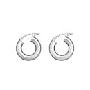 Boucles d'oreilles Argent 925 Créole Tube 4 mm Diam. 20 mm