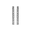 Boucles d'Oreilles Argent 925 Barette et Zirconium Sertis