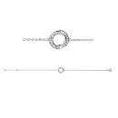 Bracelet Argent 925 Cercles et Zirconium Sertis