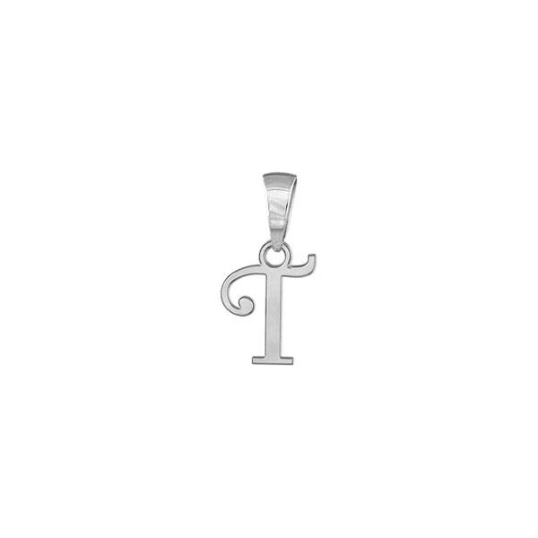 Pendentif Argent 925 Lettre Alphabet Initiale Anglaise T