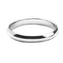 Bague Alliance Argent 925 Demi-Jonc 3 mm