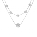 Collier Acier 316 L Double Rang avec Arbres de Vie