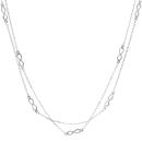 Collier Acier 316 L Double Chaîne Motif Infini