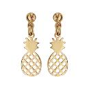 Boucles d'oreilles Plaqué Or Ananas 
