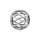 Charms Argent 925 Ajouré Boule Motif Infini