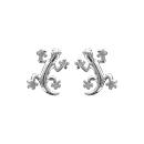 Boucles d'oreilles Argent 925 Salamandre