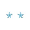 Boucles d'oreilles Argent 925 Enfant Etoile de Mer