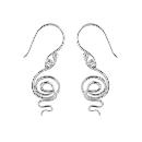 Boucles d'oreilles Argent 925 Spirale