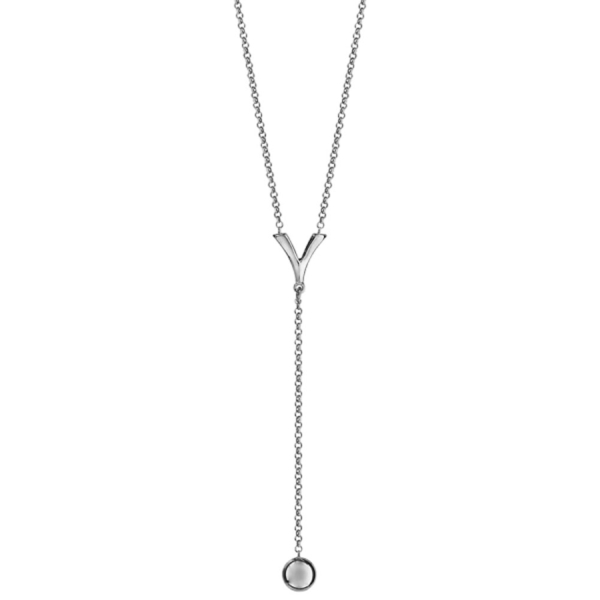 Collier Argent 925 Forme Y 1 Boule