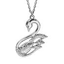 Collier Argent 925 Pendentif Cygne Recto Verso