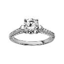 Bague Argent 925 Solitaire et Zirconium Sertis