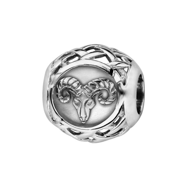 Charms Argent 925 Boule Zodiaque Bélier 