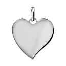 Pendentif Argent 925 Coeur Moyen Modèle Option Gravure