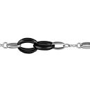 Bracelet Acier 316 L Maillons Entrelaces Noirs