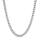 Collier Acier 316 L Maille Jaseron 8 mm Fil Rond