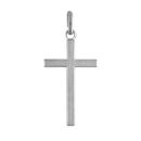 Pendentif Acier 316 L Religieux Croix Plate Taille Moyenne