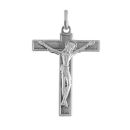 Pendentif Acier 316 L Religieux Croix avec Christ Grande Taille