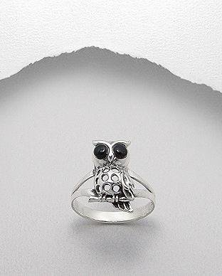 Bague Argent 925 Hibou