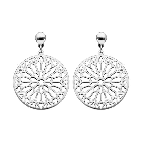 Boucles d'oreilles Argent 925 Rosace