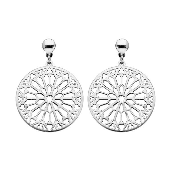 Boucles d'oreilles Argent 925 Rosace