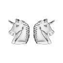 Boucles d'oreilles Argent 925 Tige Tête de Licorne