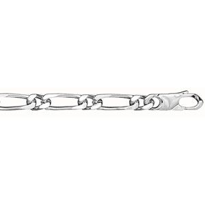 Bracelet Argent 925 Maille Figaro 1+1 6 mm