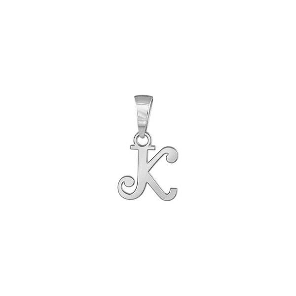 Pendentif Argent 925 Lettre Alphabet Initiale Anglaise K