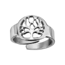 Bague Argent 925 Arbre de Vie Découpé Ajustable