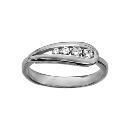 Bague Argent 925 4 Zirconium Sertis