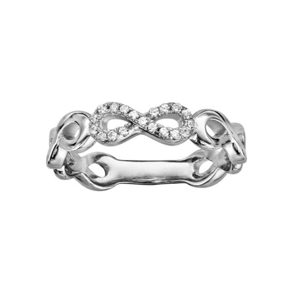 Bague Argent 925 Infini avec Zirconium Sertis